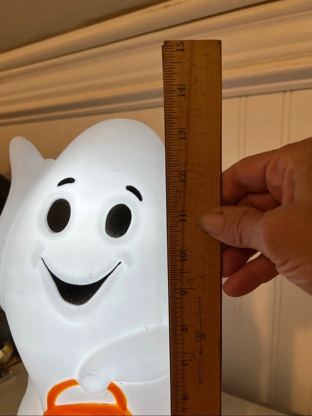 Halloween Ghost Boo pumpkin blow mold